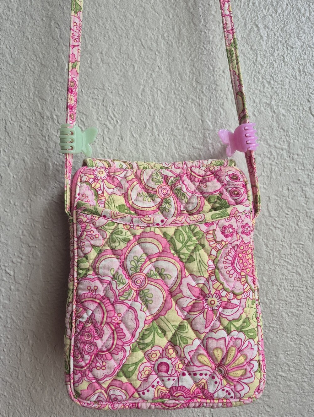Vera Bradley Petal Pink Crossbody Purse (2006) - Picture 4 of 12